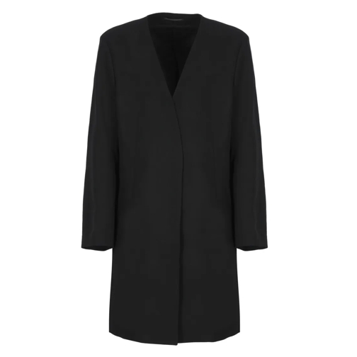 Yohji Yamamoto Übergangsjacke Wool Coat Black