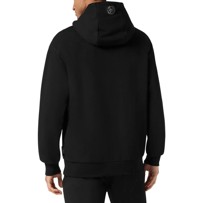 Plein Sport Top Hoodie Chrome Scratch schwarz(Image 2)