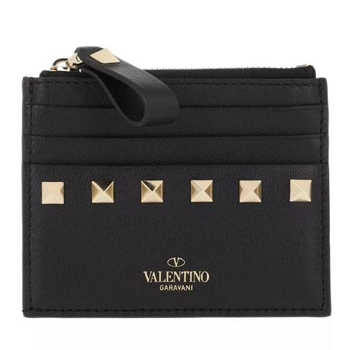 Valentino Garavani VLTN Small Wallet Leather Black Korthållare