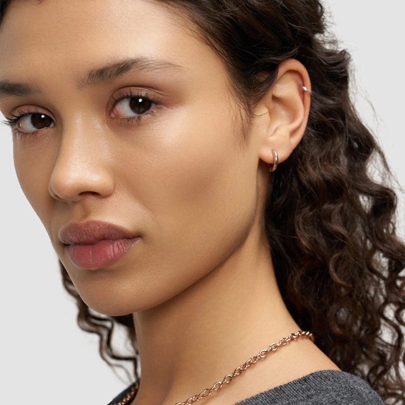 Liebeskind Berlin Ohrstecker Edelstahl Metal Heart rose(Image 6)