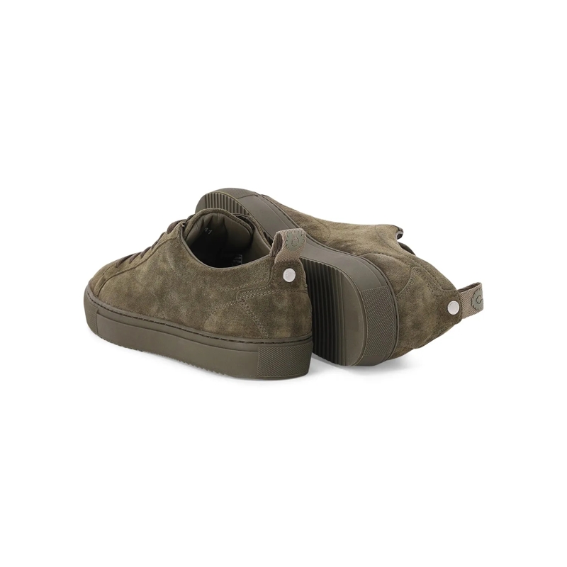 Belstaff Schnürschuhe Sneaker aus Veloursleder grün(Image 2)