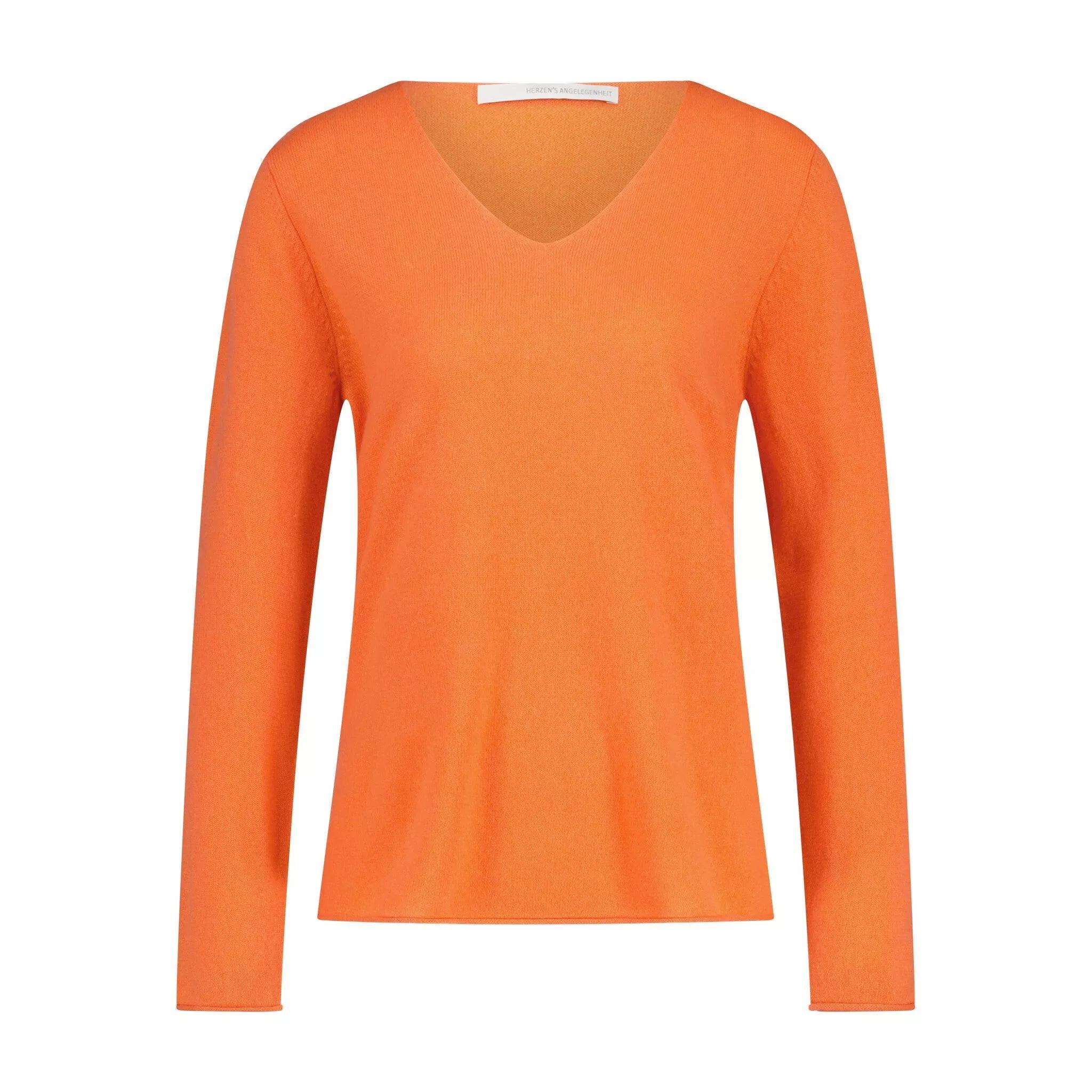 Herzensangelegenheit - Pullover aus Kaschmir 47701960491354 - Größe 34 - orange