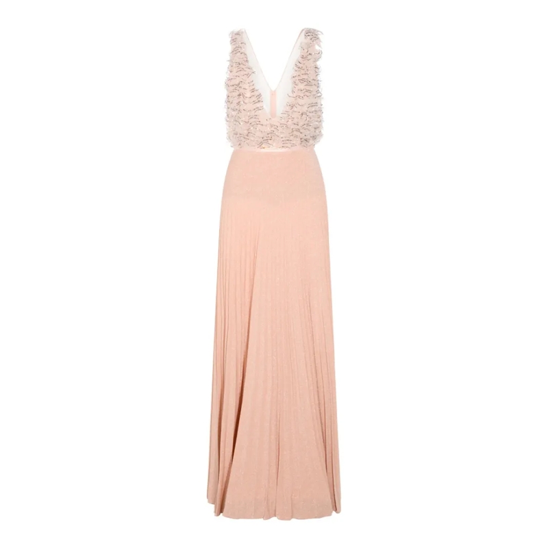 Elisabetta Franchi  Pink Viscose Dress Pink
