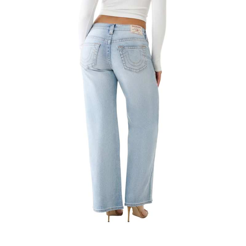 True Religion Jeans - Baggy-Jeans- Light-Wash-Waschung- Comfort Fit hell-blau(Image 3)