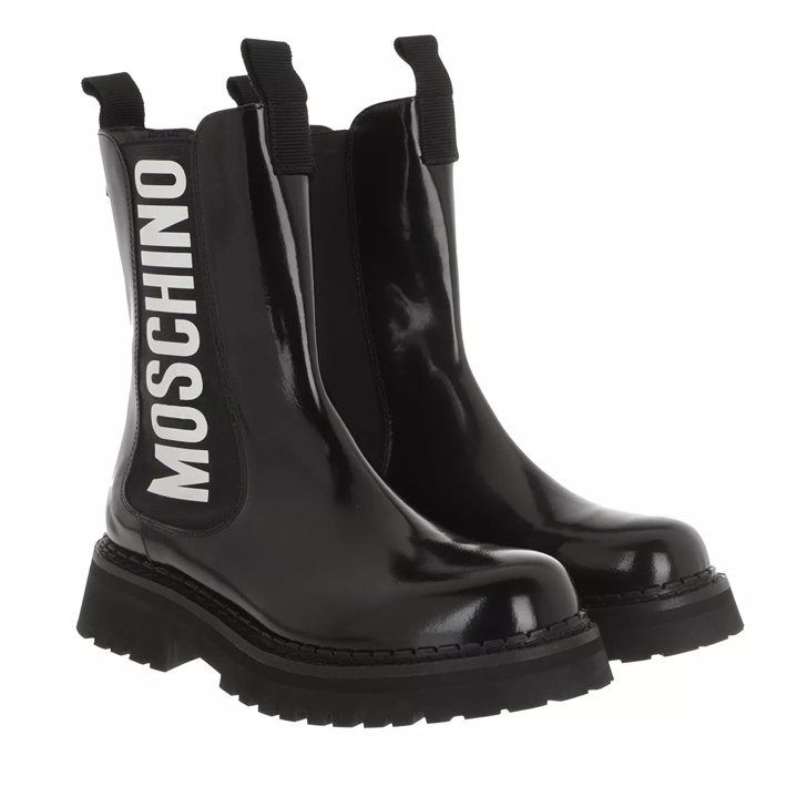 Moschino logo boots 2025