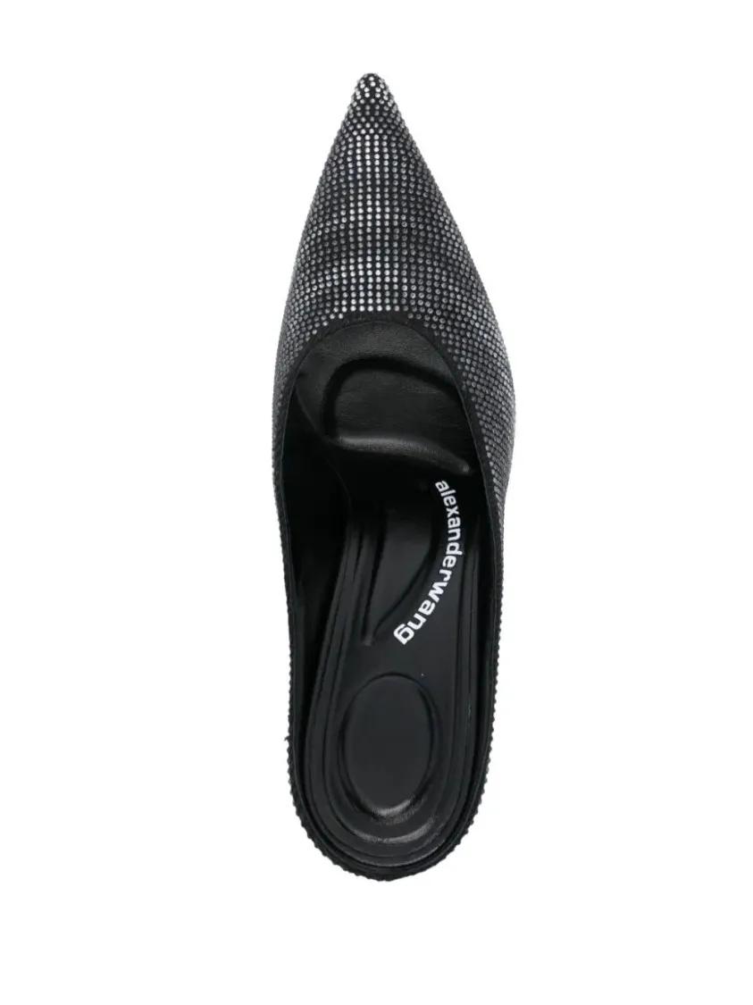 Thumbnail - Alexander Wang Slipper & Pantoletten - 90Mm Irina Mules - Gr. 38,5 (EU) - in Grau - für Damen