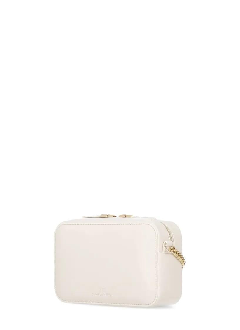 Elisabetta Franchi Shoppers Bag With Logo in beige