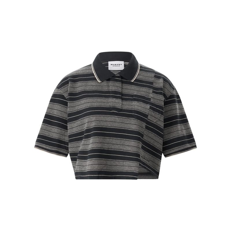 Etoile Isabel Marant Poloshirt Isalyne Polo Shirt Brown(Image 9)