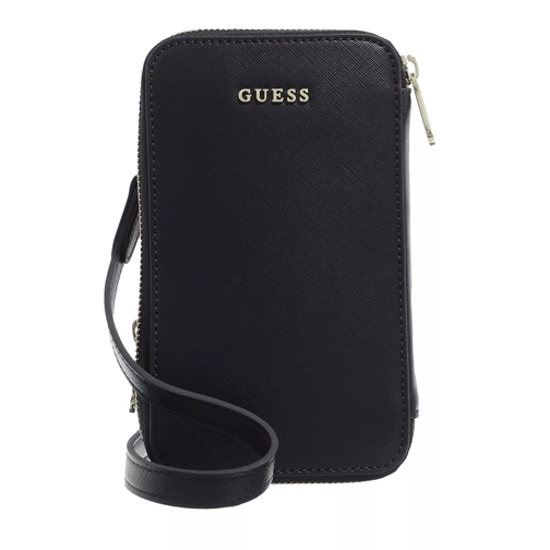 Guess Double Phone Pouch Black Mikrotasche