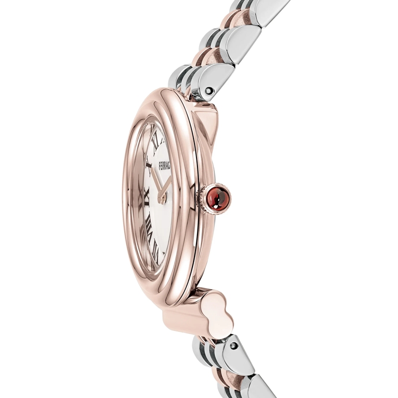 Salvatore Ferragamo Quarzuhr Quarz Analog Uhr Mv-Gancini 28Mm silber(Image 3)