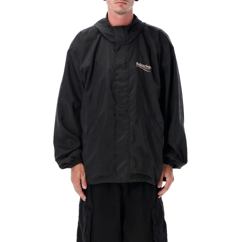 Balenciaga Daunenjacke Oversized Hooded Jacket Black