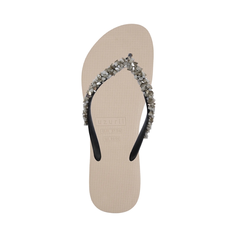UZURII Flip Flops Zehentrenner Classic Aby Silver sand(Image 3)