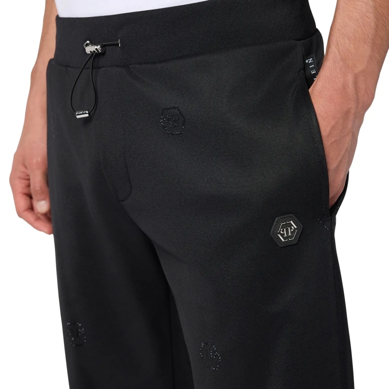 Philipp Plein Jogginghose Tracksuit Trousers Monogram Stones Monogram schwarz(Image 5)