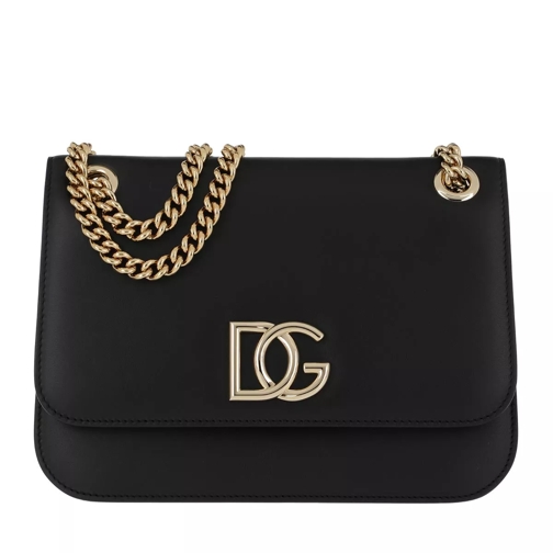 Dolce&Gabbana DG Millennials Crossbody Bag Leather Black Sac à bandoulière
