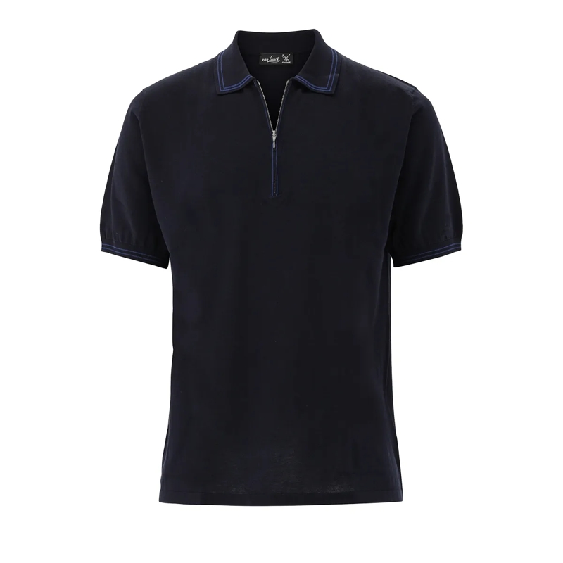 VAN LAACK  Poloshirt Uni dunkel-blau