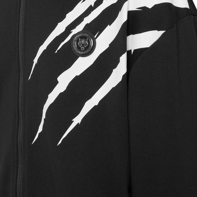 Plein Sport Top Kapuzen-Sweatjacket Scratch schwarz(Image 3)