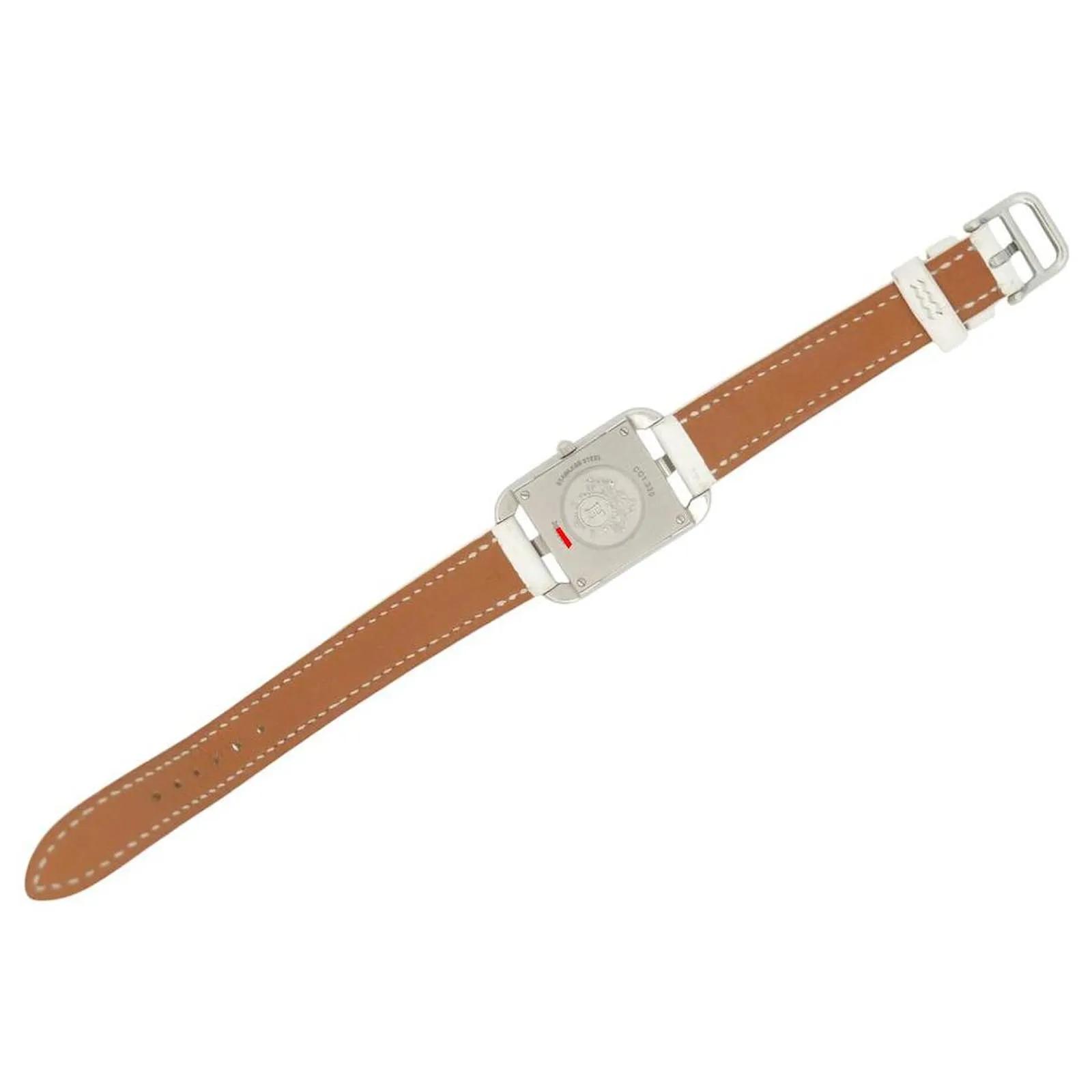 Thumbnail - Hermès Uhr - HERMES CAPE COD UHR CC1.330 DIAMANT ANKERKETTE WEI - Gr. unisize - in Silber - für Damen