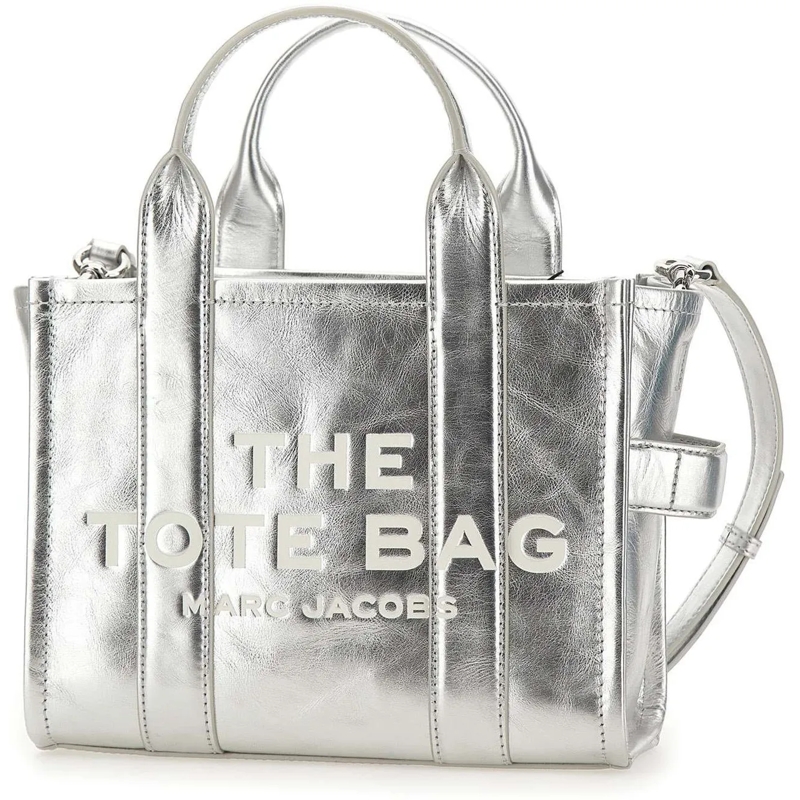 Marc Jacobs Sac à bandoulière The Small Tote - Leather - Silver Silver