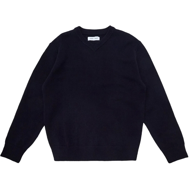 Samsøe Samsøe Pullover Maglione Jacks V-Neck Blu blau
