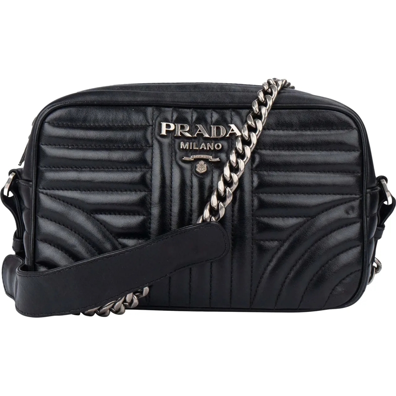 Prada Schultertasche Prada Quilted Leather Camera Crossbody Bag mehrfarbig