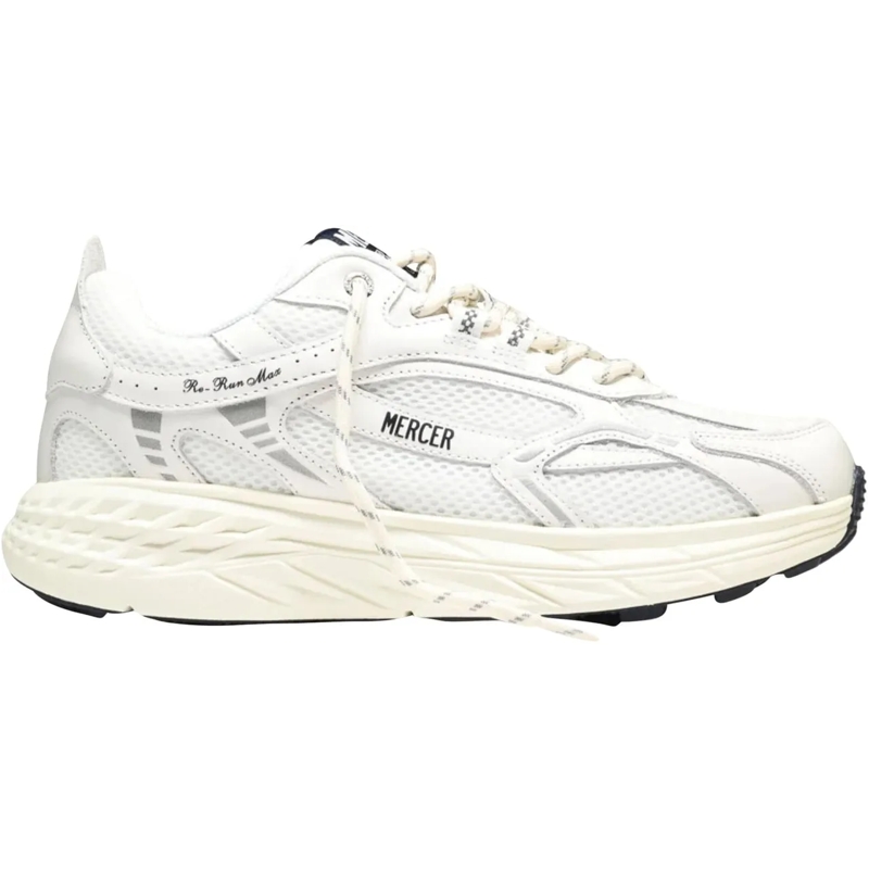 MERCER AMSTERDAM Low-Top-Sneaker Dames The Re-Run Max Nappa Wit weiß