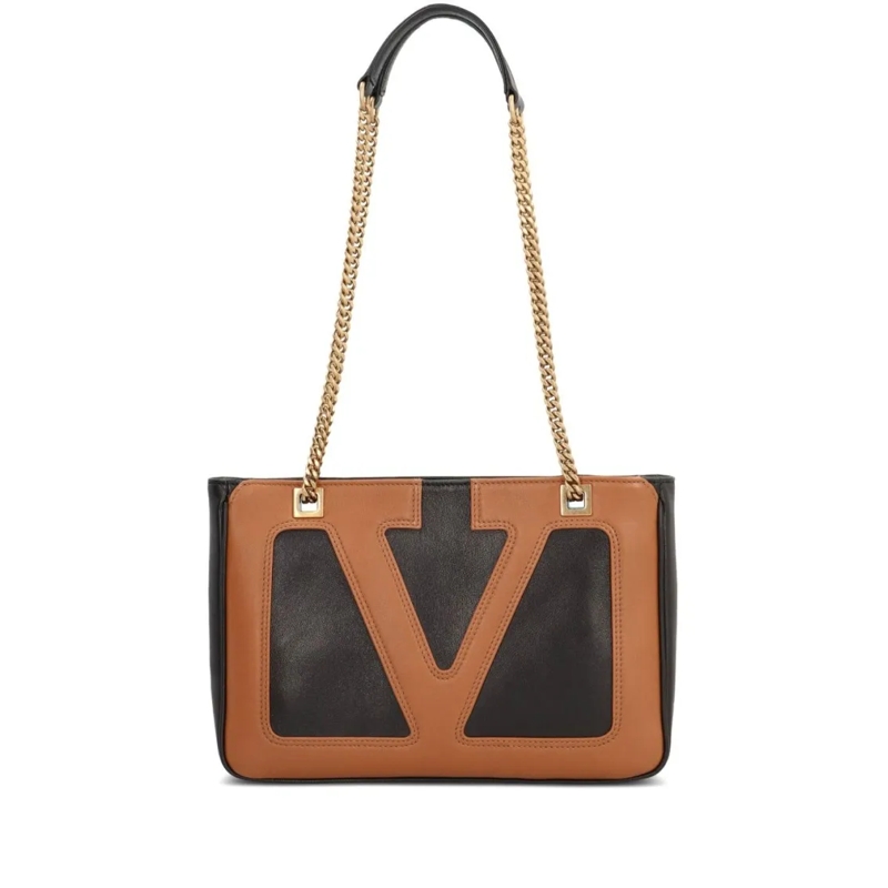 Valentino Garavani Sac à bandoulière Viva Superstar Leather Shoulder Bag Brown