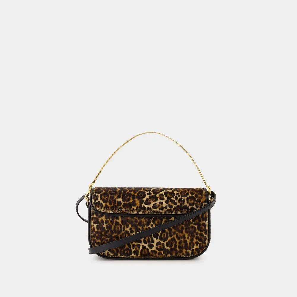 A.P.C. Clutches Grace Chaine Clutch Leather Printed in bruin