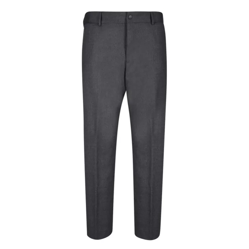 Pt Torino Wool-Blend Trousers Grey Kostuum Broek