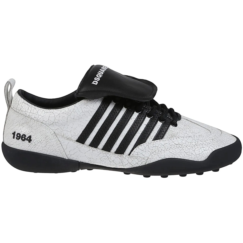 Dsquared2 Low-Top-Sneaker Soccer Lace-up Low Top Sneakers White weiß