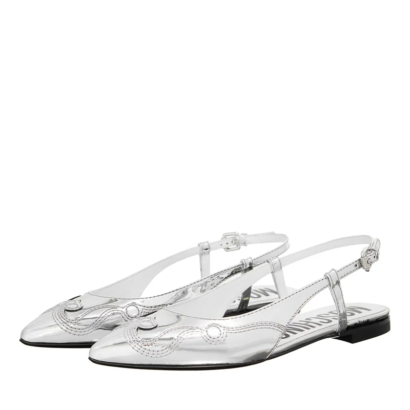 Moschino Ballerinas Ballerina Argento