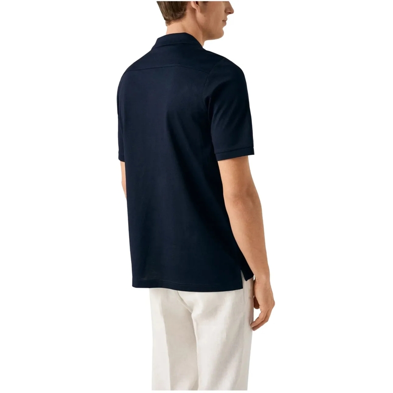 Eton Poloshirt Eton  Polos Donkerblauw 10001294028 blau(Image 3)