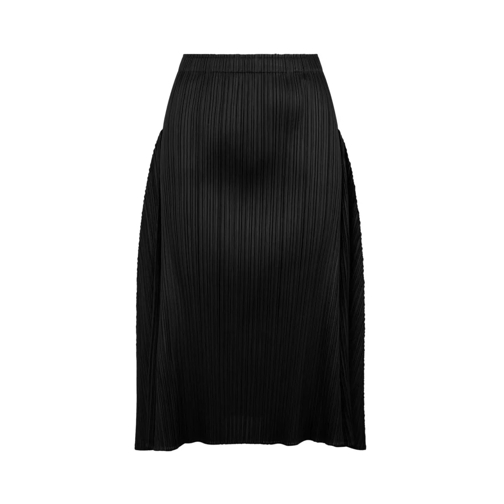 ISSEY MIYAKE PLEATS PLEASE Midi Rokken Plisse` Midi Skirt Black