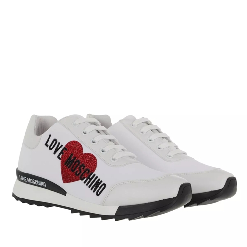Love Moschino Sneakerd Running25 Lycra+Vit  Bianco Low-Top Sneaker
