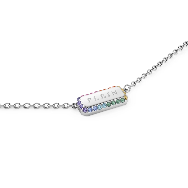Philipp Plein Kurze Halskette Halskette Plein Tag silber(Image 2)