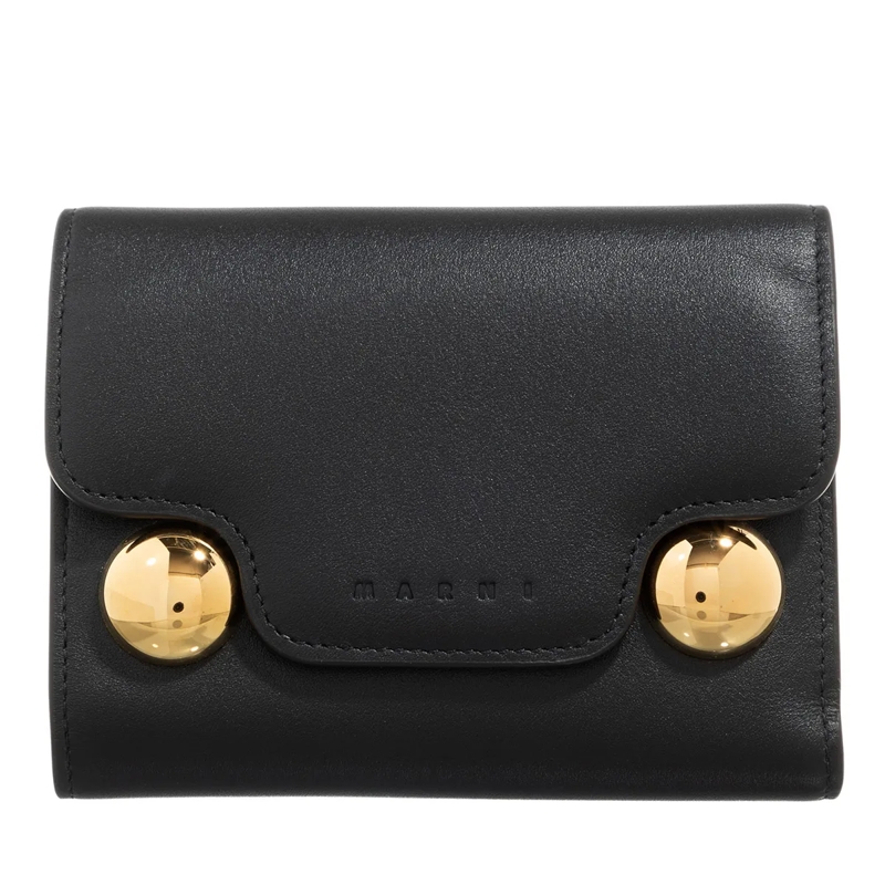 Marni Tri-Fold-Portemonnaie Trifold Black