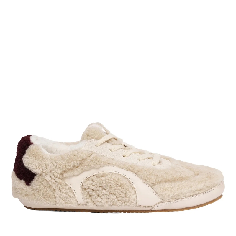 Dorothee Schumacher Lage-top sneaker SPORTY SHEARLING sneaker cream
