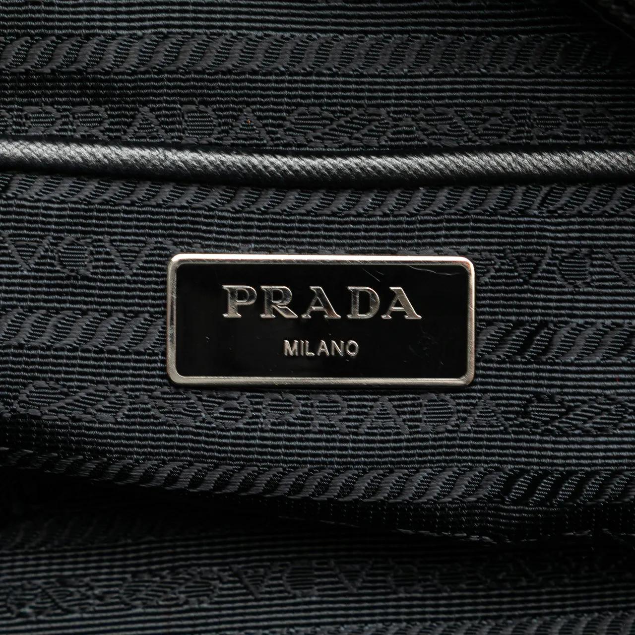 Thumbnail - Prada Hobo Bags - Tessuto Stampato Floral Satchel - Gr. unisize - in Schwarz - für Damen