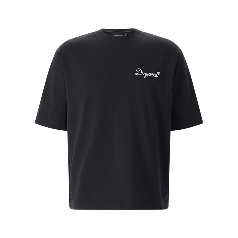 Dsquared2 T-shirt Minimalist White Cotton T-Shirt With Logo White(Image 9)