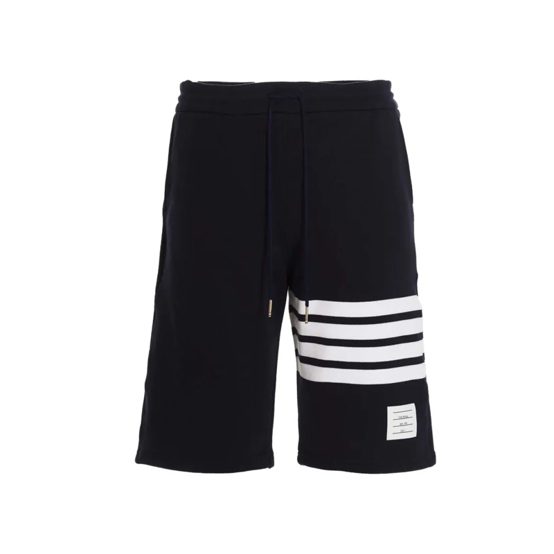 Thom Browne Short décontracté 4 Bar’ Bermuda Shorts Blue