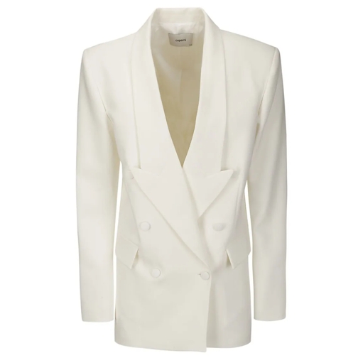 Coperni Blazer Refined Double-Breasted Jacket White