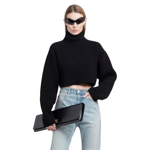 Balenciaga Cropped Sweater Black 