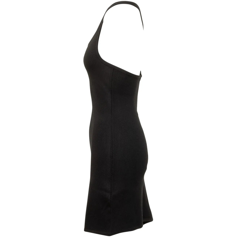 Courrèges Minikleid Abito nero asimmetrico Courreges schwarz(Image 3)