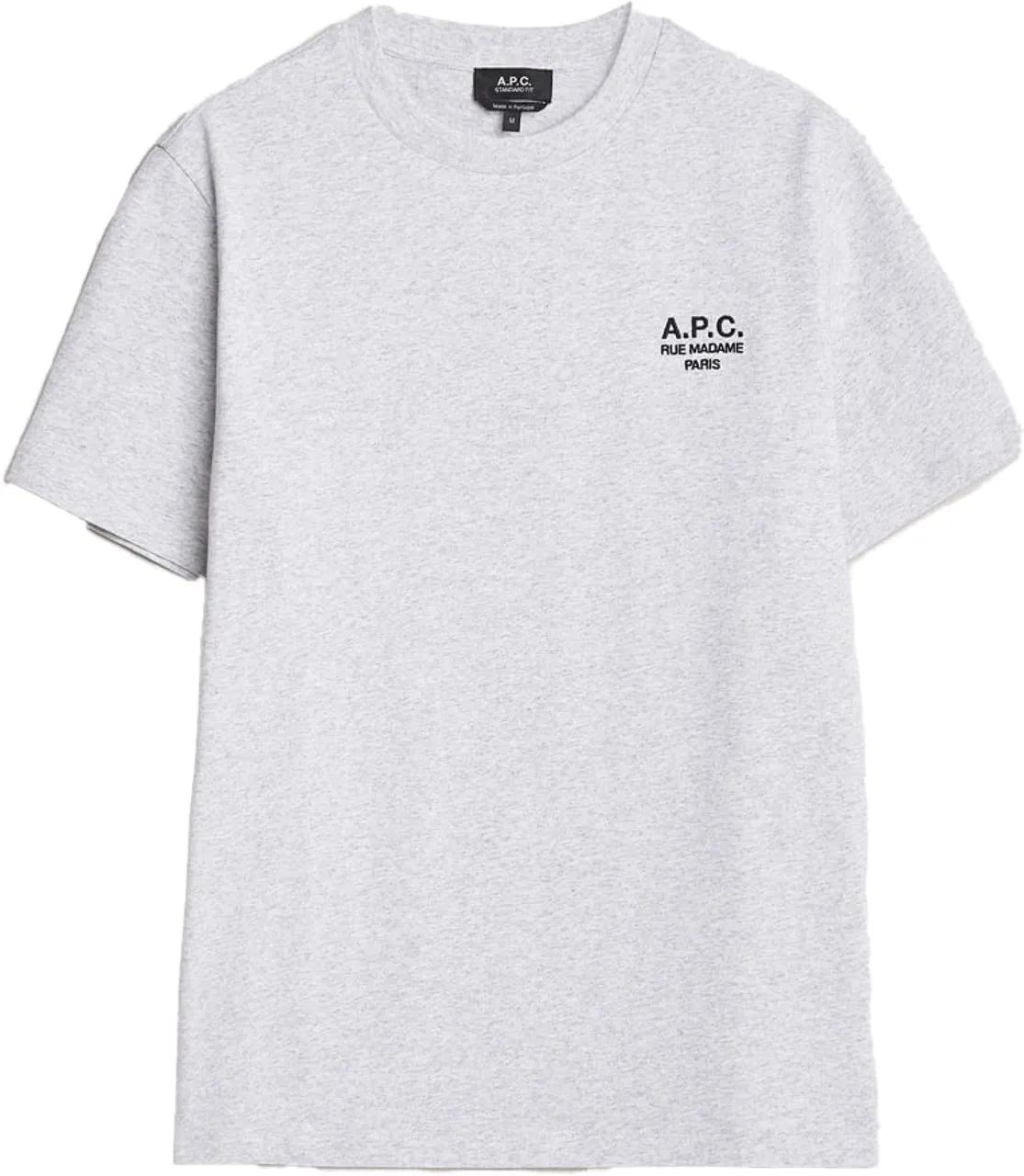 Thumbnail - A.P.C. - t-shirt grijs logo - Größe S - grau