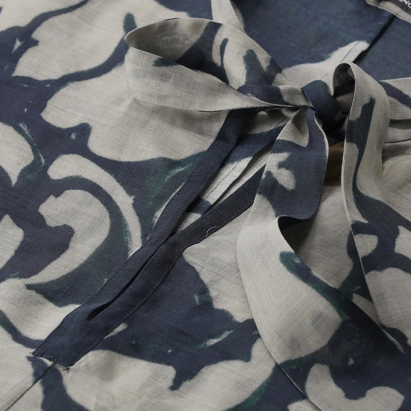 Luisa Cerano Bluse Bluse the ethnic flower navy(Image 4)