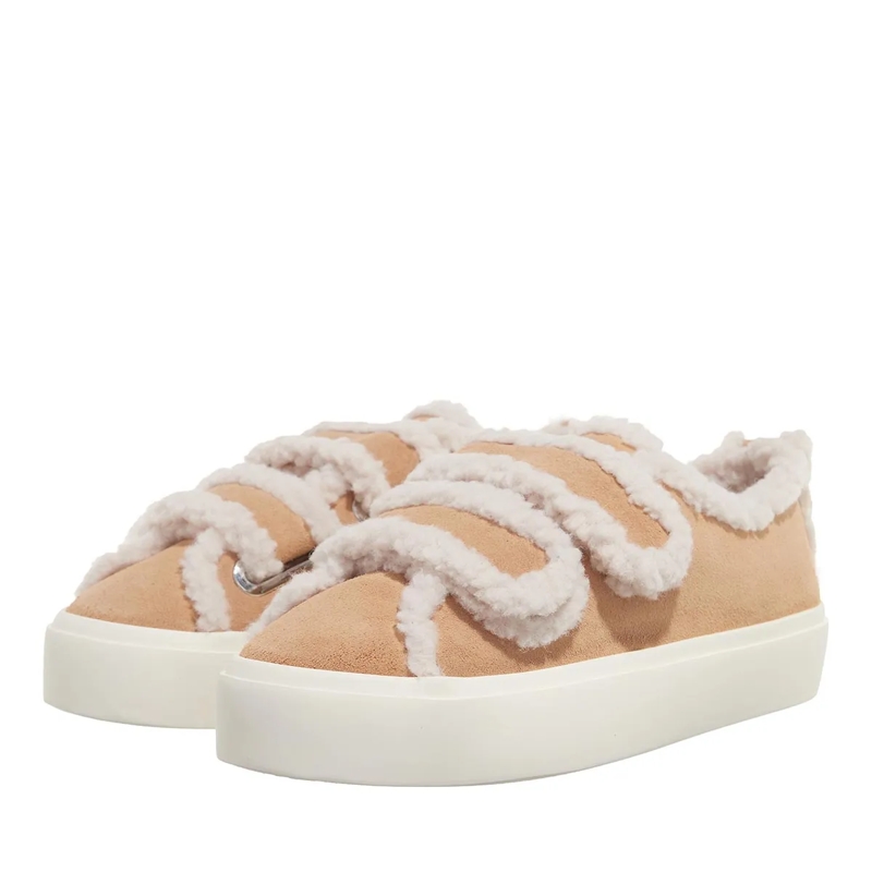 INUIKII Low-Top-Sneaker Shearling Low Velcro Beige(Image 3)