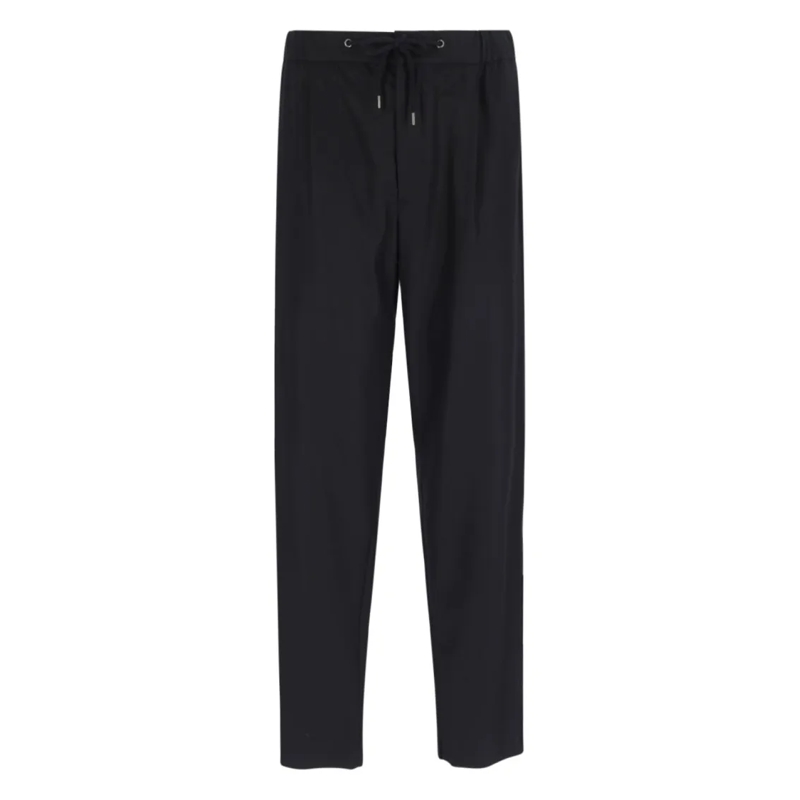 Giorgio Armani Pantalon de costume Black Cashmere Pants With Elasticized Waist Black