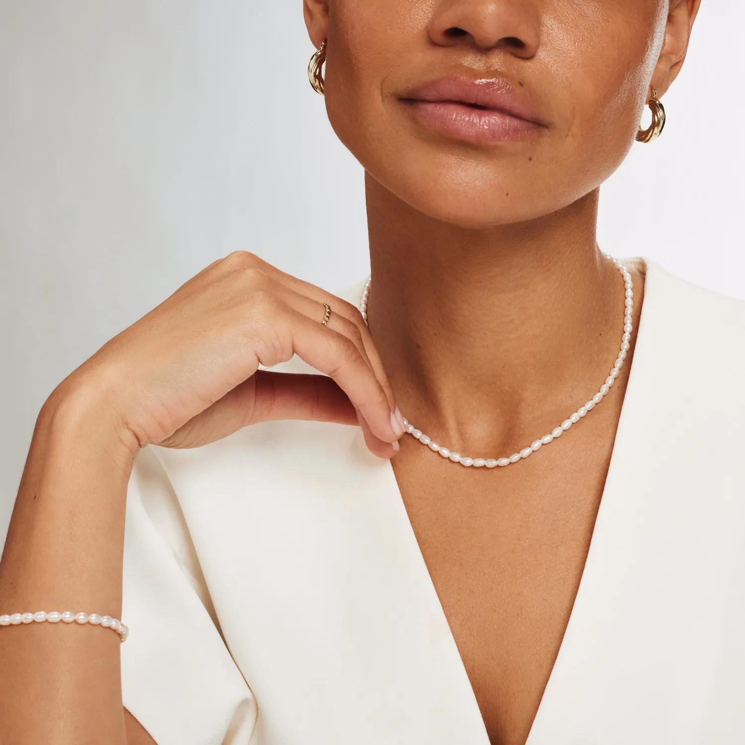 Thumbnail - Isabel Bernard Halskette - Aidee Marissa 14 karat necklace with Freshwater pe - Gr. unisize - in Gold - für Damen