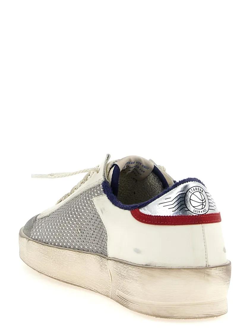 Thumbnail - Golden Goose Low-Top Sneaker - Heren Stardan Sneaker Wit/Grijs - Gr. 45 (EU) - in Beige - für Damen