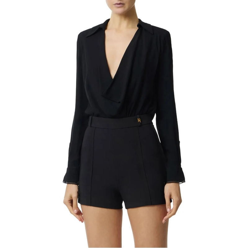 Elisabetta Franchi Bluse Shirts Black schwarz