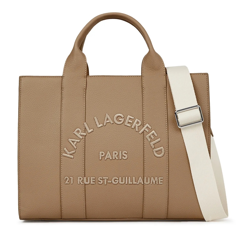 Karl Lagerfeld Shopper Rue St-Guillaume Mittelgroße Tote Bag braun
